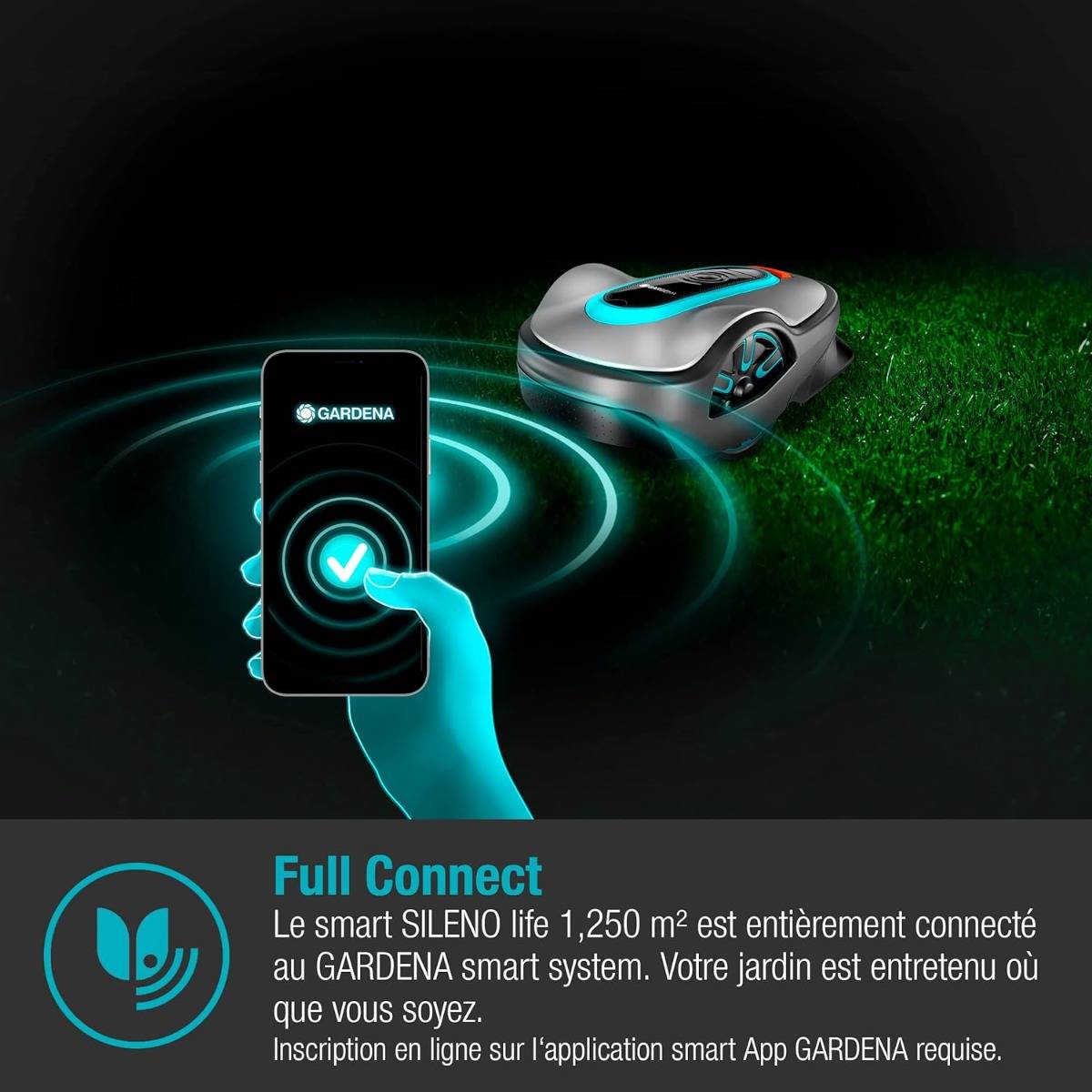 Gardena - Tondeuse robot smart SILENO life 1250 - Surface max. 1250 m² - 57 dB(A) Gardena - Image 8