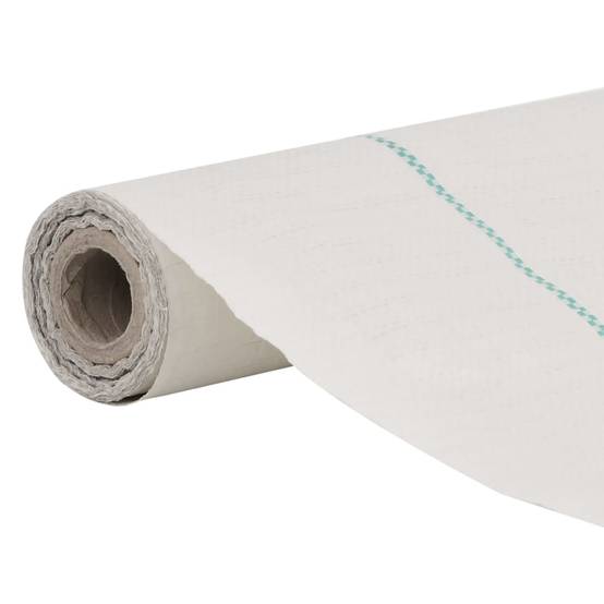 Toile de paillage Polypropylène Jardin Potager Anti-repousse mauvaises herbes 1,5x150m Blanc - ComfortXL Outdoor Living - Image 3