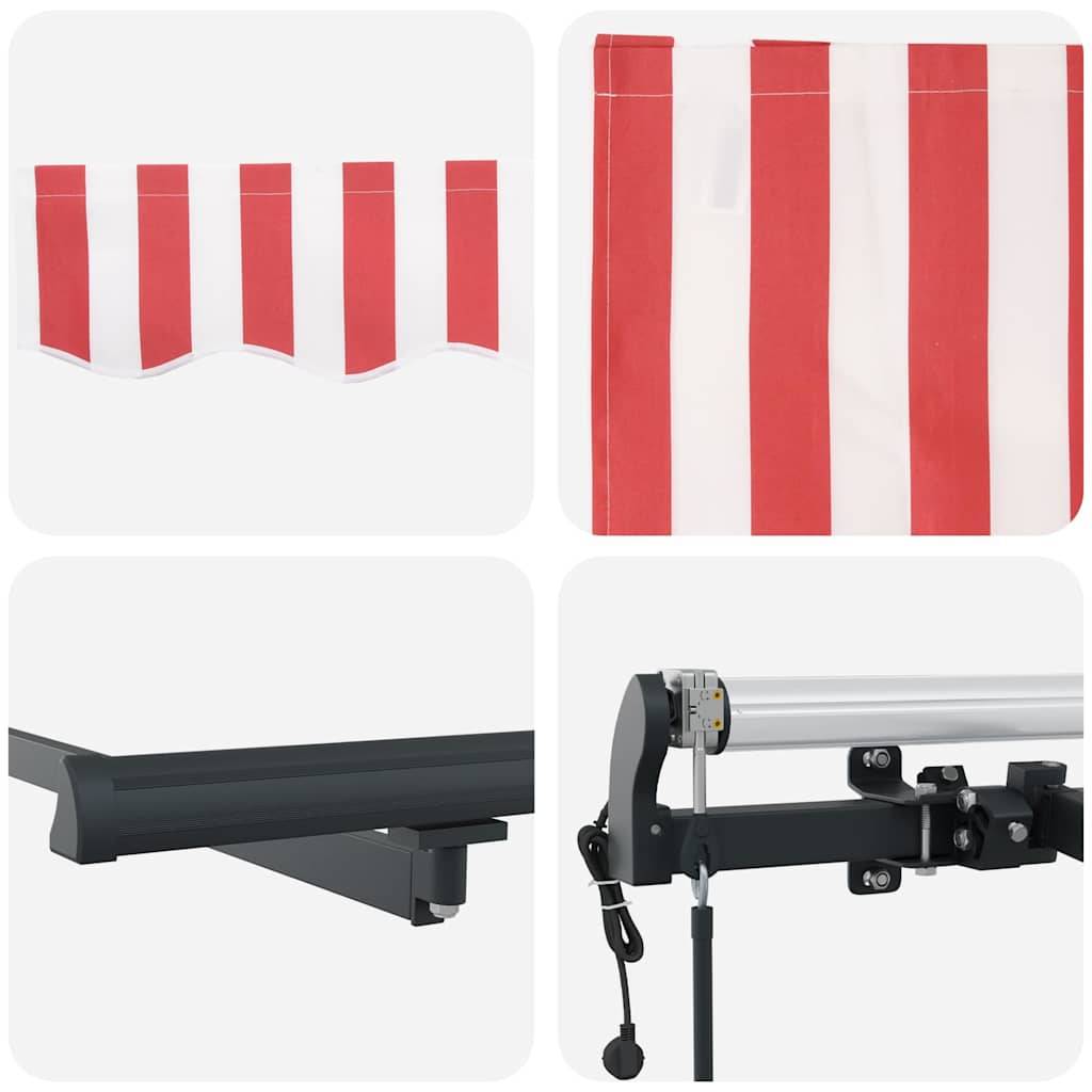 Vidaxl - Auvent rétractable Rouge et Blanc 400 × 350 cm vidaXL 3330757 - Image 9