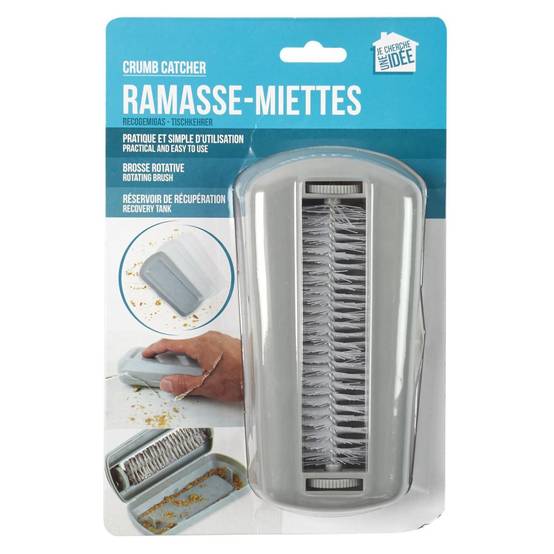Ramasse-Miettes "Brosse Rotative" 14cm Gris - Image 5