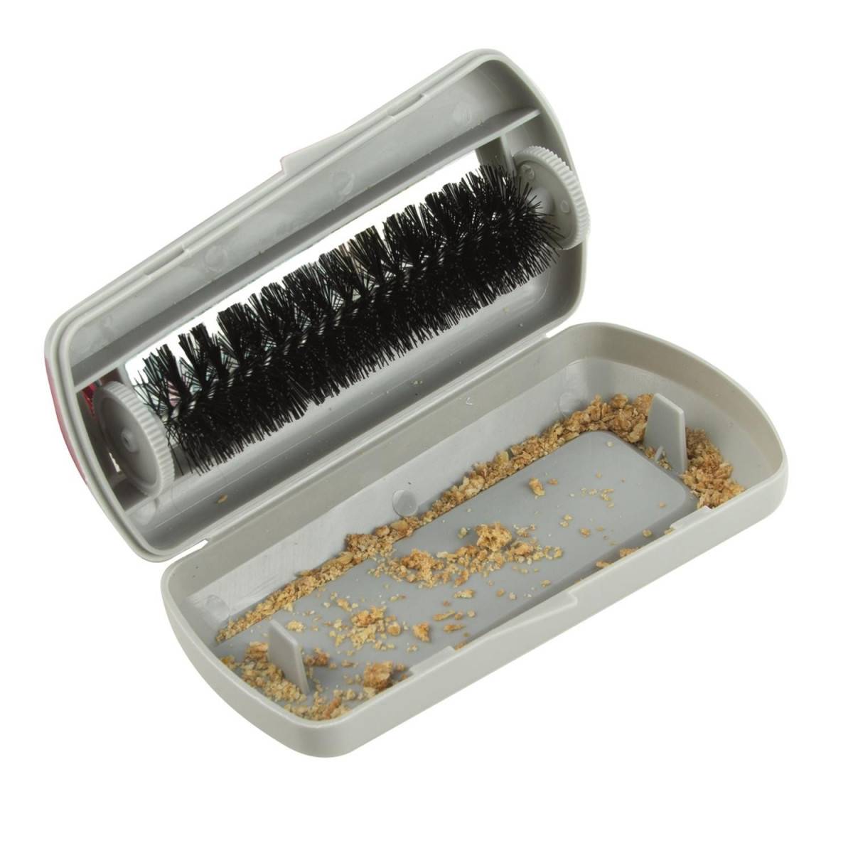 Ramasse-Miettes "Brosse Rotative" 14cm Gris - Image 2