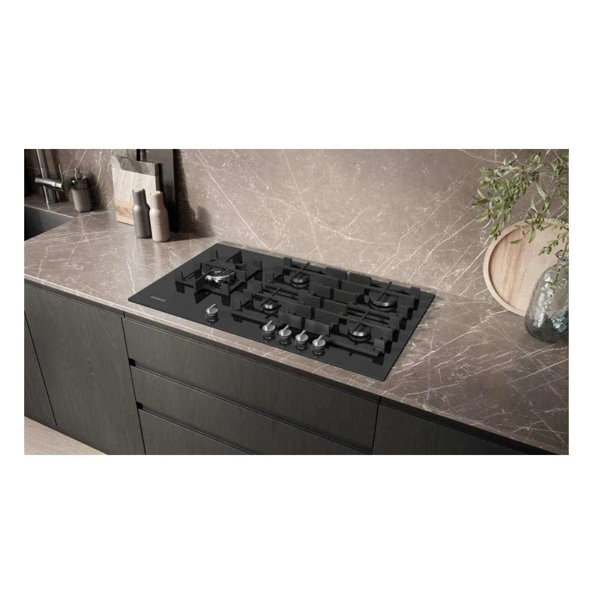 Table de cuisson gaz 90cm 5 feux 11500w EP9A6MI40 Siemens - Image 1