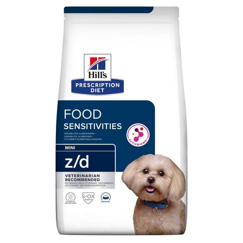 CROQUETTES CHIEN ADULT PRESCRIPTION DIETS Z/D MINI FOOD SENSITIVITIES - HILL'S 1 kg - Image 1