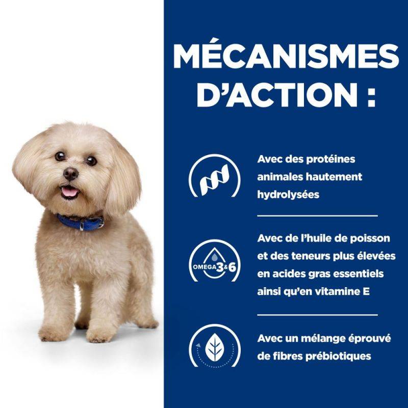CROQUETTES CHIEN ADULT PRESCRIPTION DIETS Z/D MINI FOOD SENSITIVITIES - HILL'S 1 kg - Image 4