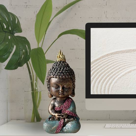 Statuette Baby Bouddha SB3 – Décoration Zen et Feng Shui – pour Créer Une Ambiance Relaxante – Idée Cadeau Porte-Bonheur – Hauteur: 13cm – Couleur : Beige et Vieux Rose – Zen'Light Statuette Baby Bouddha SB3 – Décoration Zen et Feng Shui – pour Créer Une Ambiance Relaxante – Idée Cadeau Porte-Bonheur – Hauteur: 13cm – Couleur : Beige et Vieux Rose – Zen'Light
