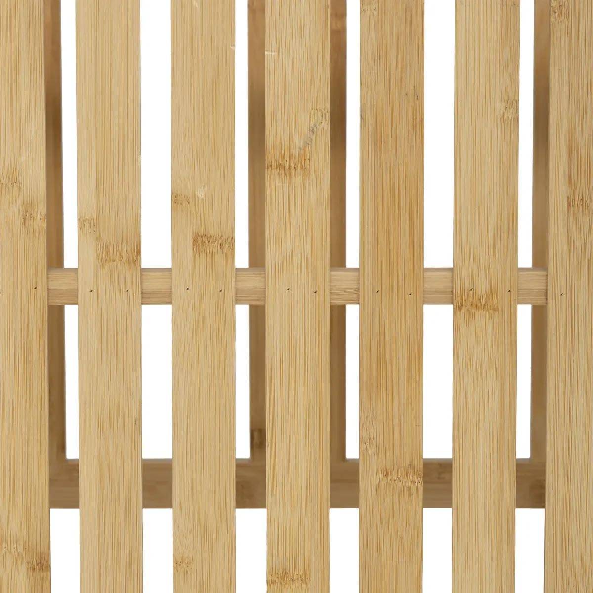 Banc 2 Paniers de Rangements en Bambou "Tidy" 66cm Naturel - Image 5
