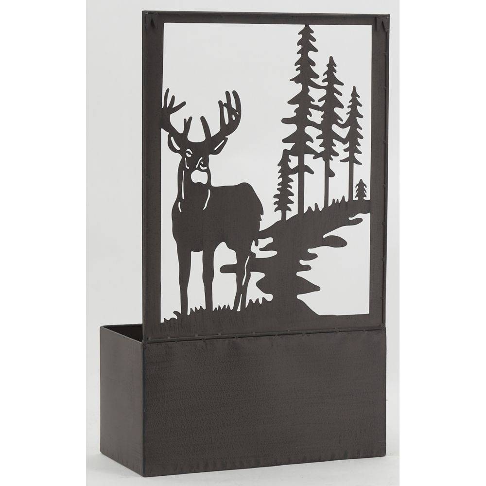 Aubry Gaspard - Jardinière en métal avec Treillis Cerf - Image 4
