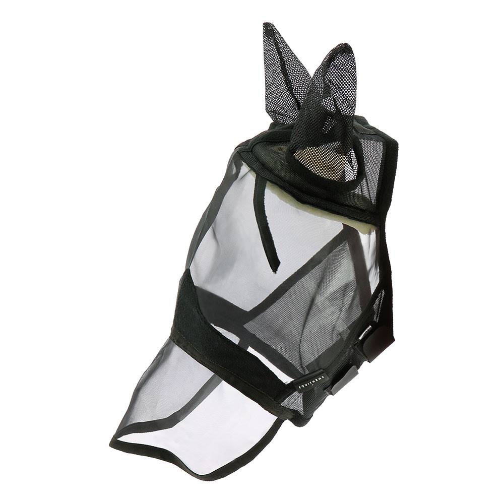 Masque anti-mouches 'Confort' noir pour pur-sang EQUITHEME - Image 1