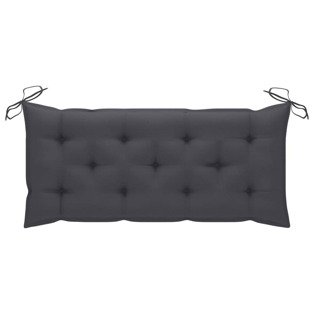 PANGIVO - Banc de jardin bois d'acacia anthracite 120 x 58 x 90 cm, Poids:13.2kg - PANGIVO - Image 7