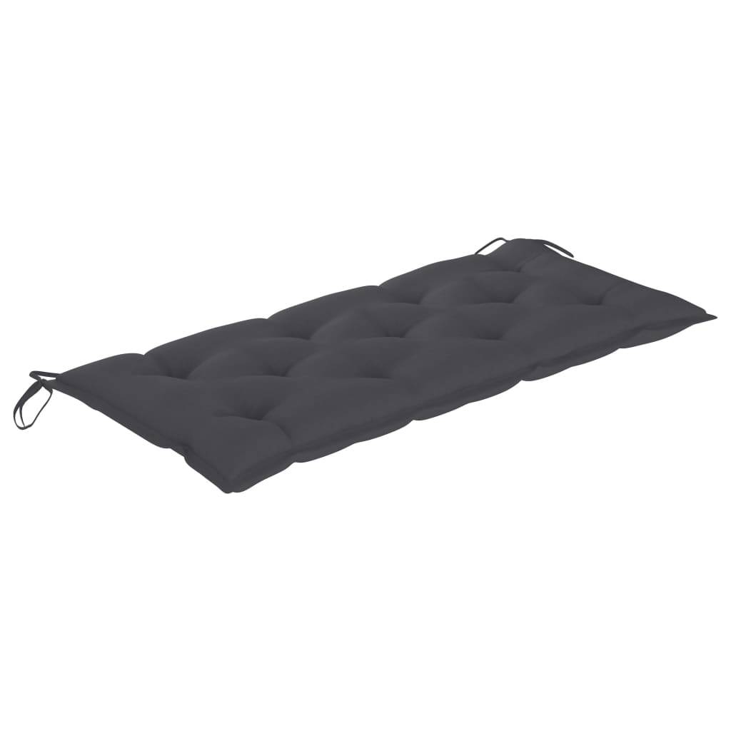 PANGIVO - Banc de jardin bois d'acacia anthracite 120 x 58 x 90 cm, Poids:13.2kg - PANGIVO - Image 5