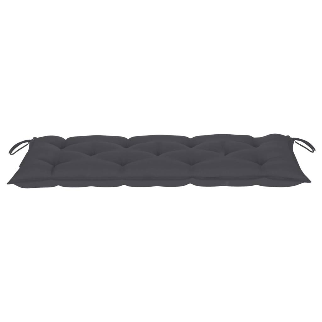 PANGIVO - Banc de jardin bois d'acacia anthracite 120 x 58 x 90 cm, Poids:13.2kg - PANGIVO - Image 6