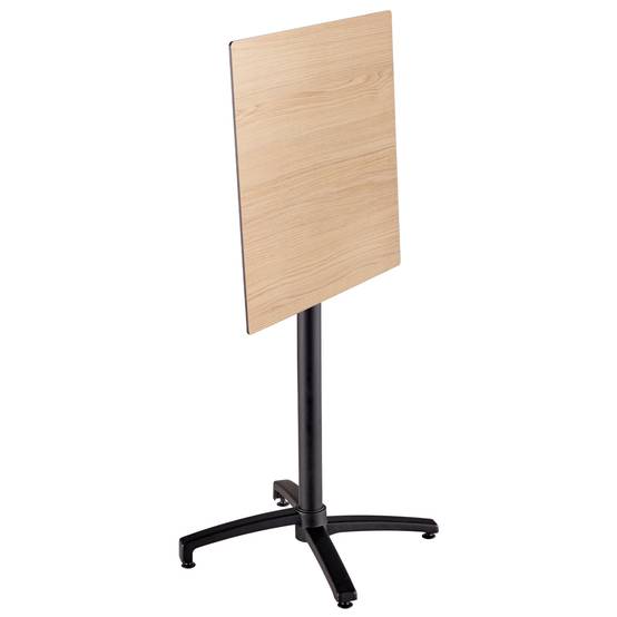 Oviala - Ensemble table haute stratifié chêne et 2 chaises hautes taupe - Oviala - Image 3