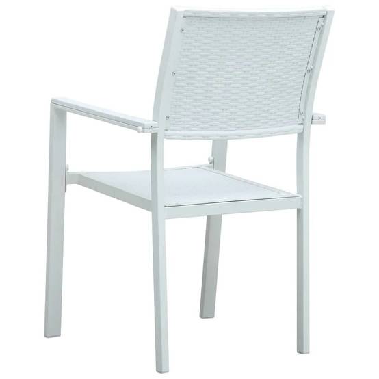 ComfortXL - Salon de Jardin 4P 140cm Plastique Aspect Rotin et Acier Blanc – ComfortXL Outdoor Living - Image 7