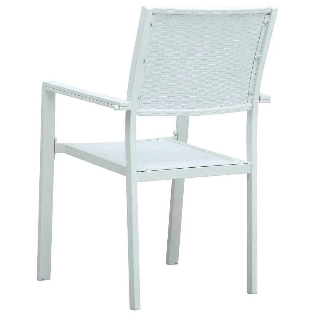ComfortXL - Salon de Jardin 4P 140cm Plastique Aspect Rotin et Acier Blanc – ComfortXL Outdoor Living - Image 7