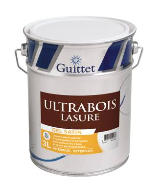 Ultrabois Lasure Gel Satin GUITTET Incolore 3L - 57512