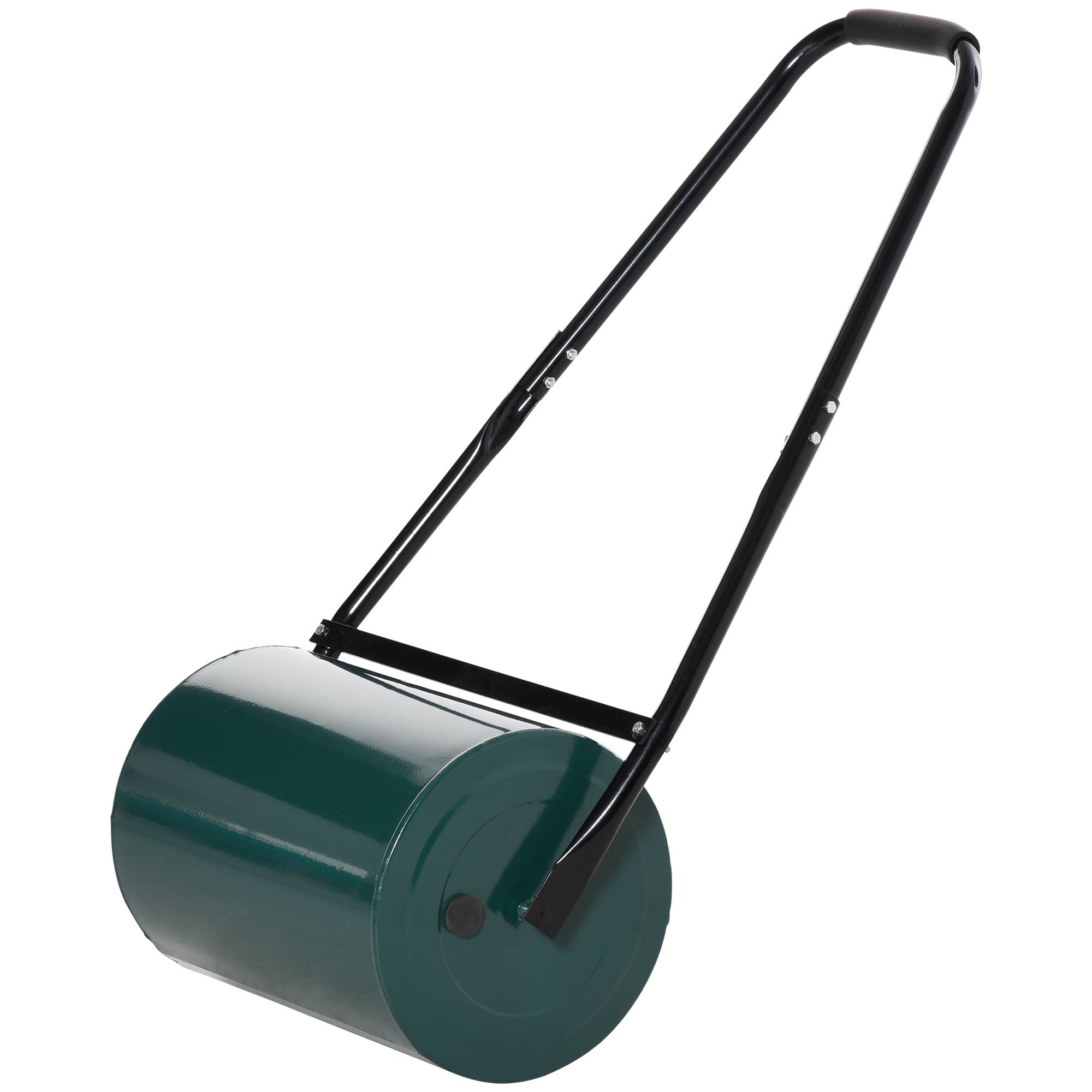 ComfortXL - Rouleau à gazon métal 30 cm vert foncé pour jardin remplissable eau ou sable avec poignée en U et racleur - Image 2