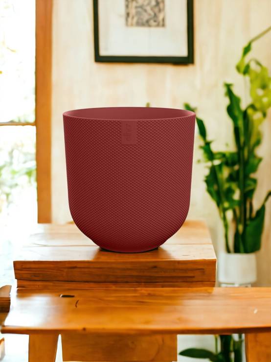 Cache-pot Elho Jazz Rouge - D23 x H21- La Green Touch - Image 1