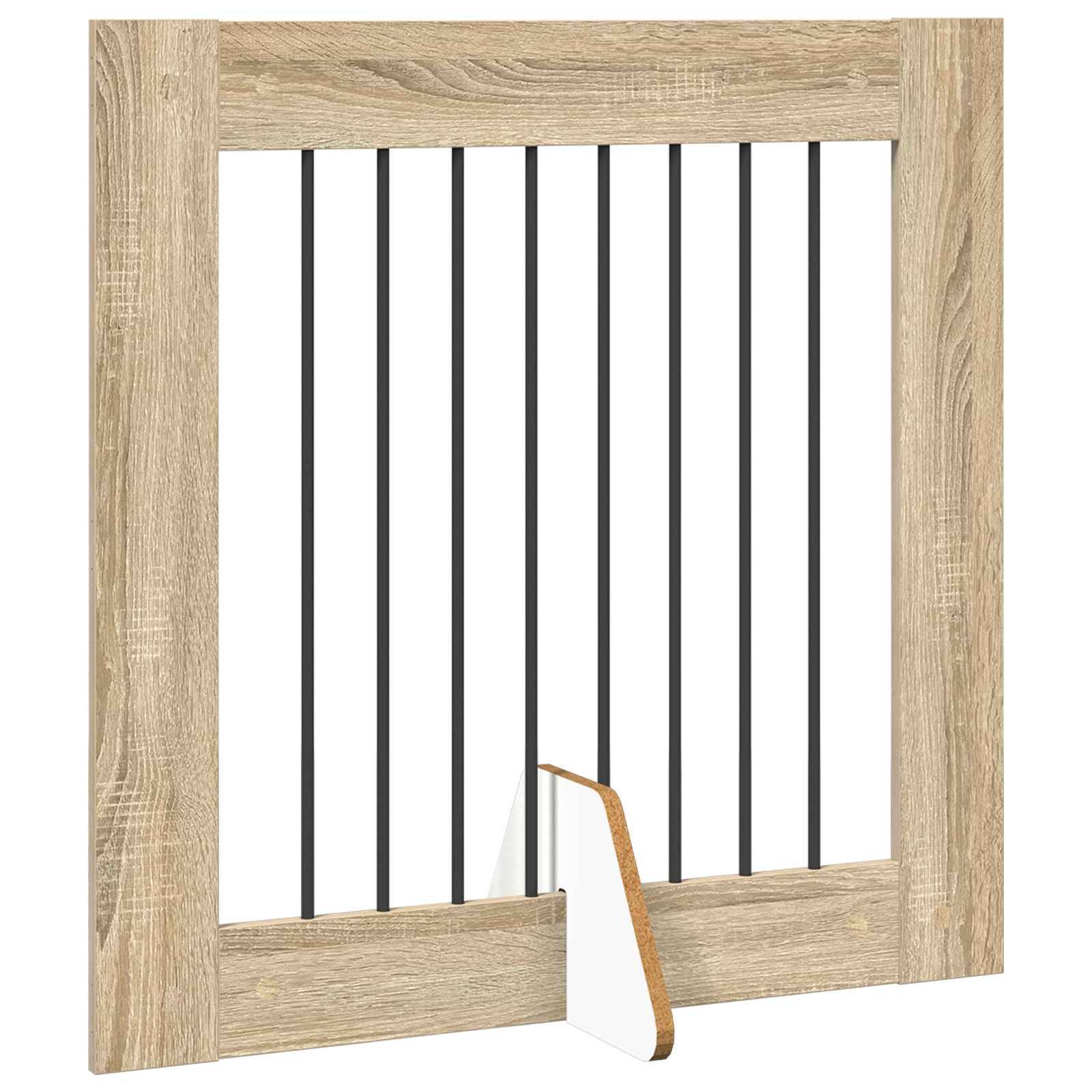 ComfortXL - Barrière intérieure bois ingénierie pour chiens séparation modulable 321cm chêne - ComfortXL Outdoor Living - Image 3