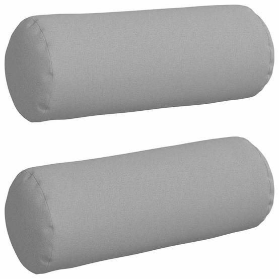 Lot de 2 Coussins Polochons Géants Tissu Doux Housse Lavable pour Déco Chambre Salon Gris Nuage 25x70 cm – ComfortXL Outdoor Living - Image 2