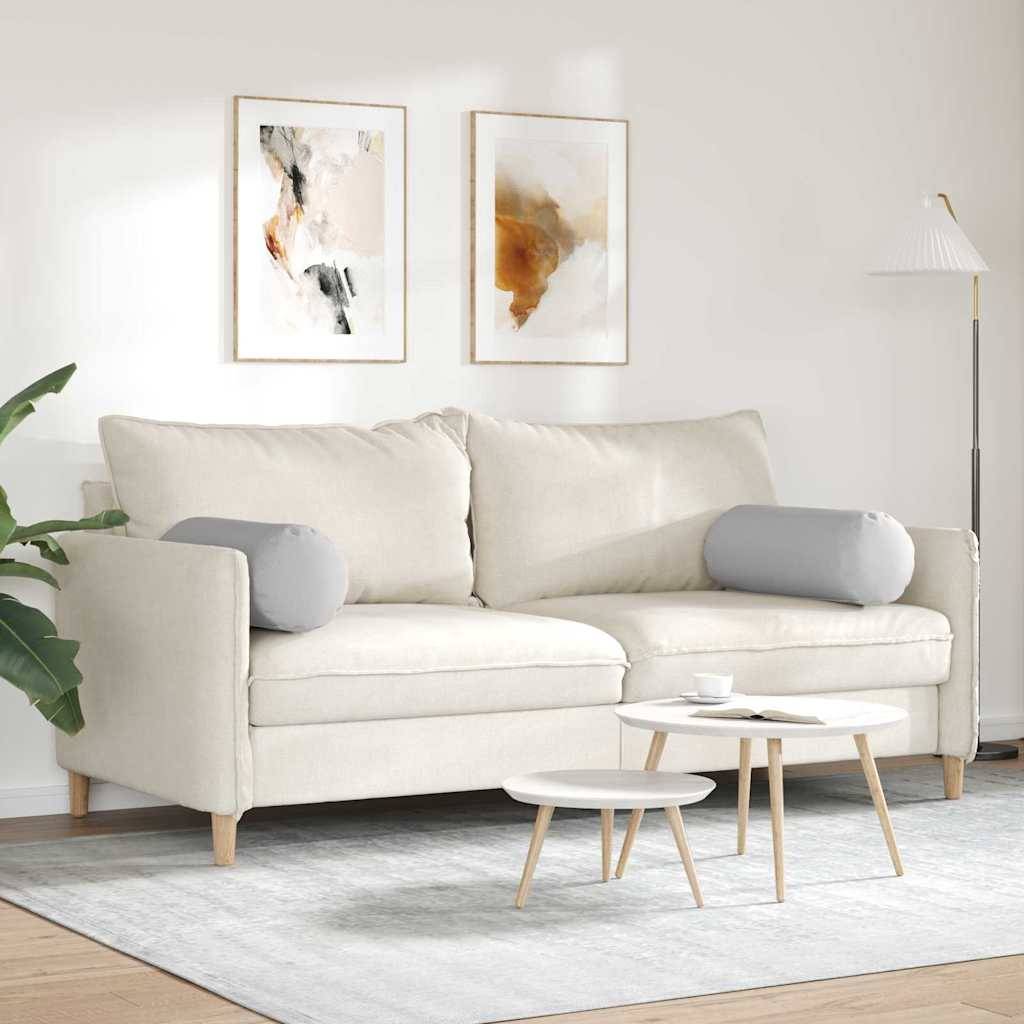 Lot de 2 Coussins Polochons Géants Tissu Doux Housse Lavable pour Déco Chambre Salon Gris Nuage 25x70 cm – ComfortXL Outdoor Living - Image 4