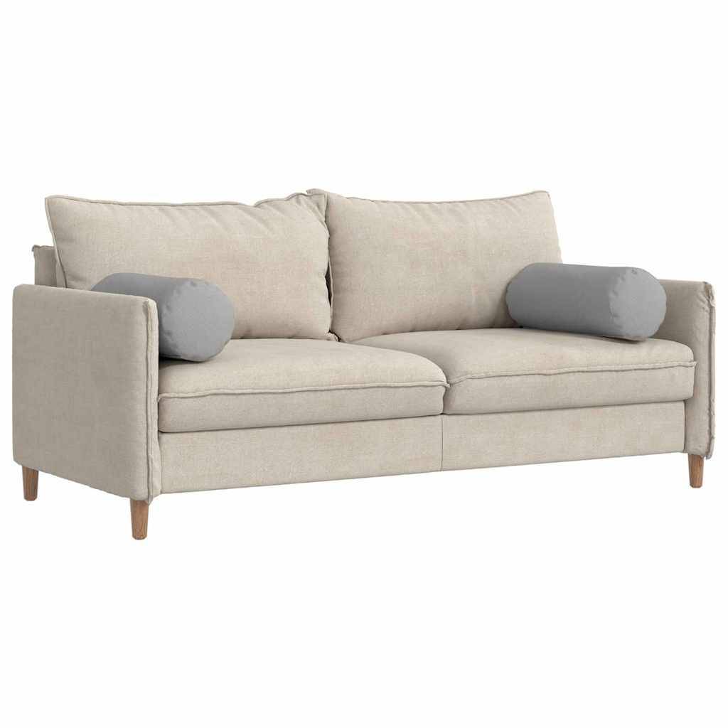 Lot de 2 Coussins Polochons Géants Tissu Doux Housse Lavable pour Déco Chambre Salon Gris Nuage 25x70 cm – ComfortXL Outdoor Living - Image 3