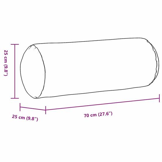 Lot de 2 Coussins Polochons Géants Tissu Doux Housse Lavable pour Déco Chambre Salon Gris Nuage 25x70 cm – ComfortXL Outdoor Living - Image 8
