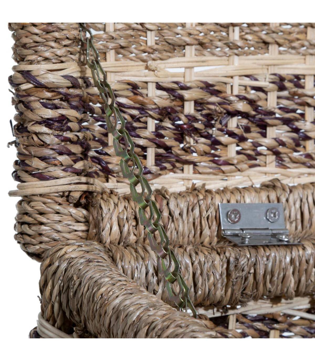 Set de 5 Paniers de rangement en Seagrass Beige et Marron - Image 4