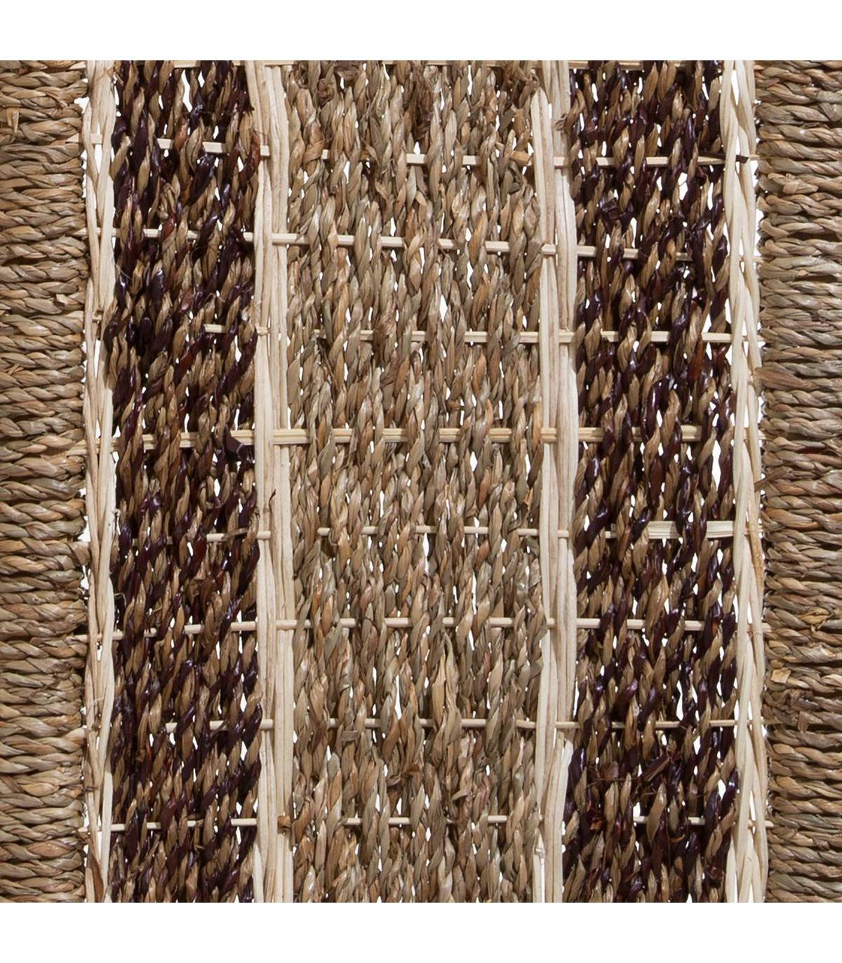 Set de 5 Paniers de rangement en Seagrass Beige et Marron - Image 5