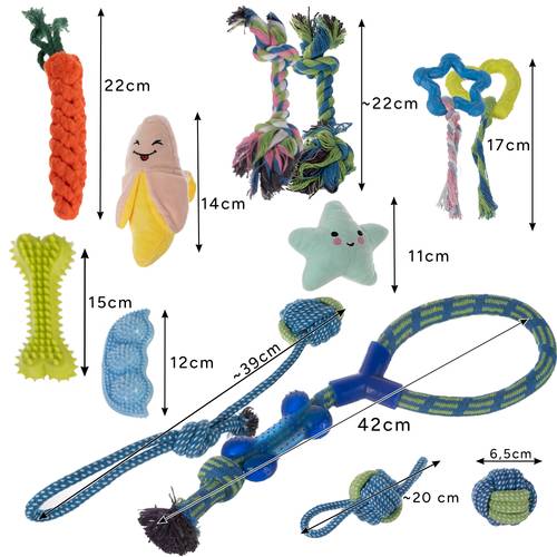ensemble objet à mâcher pour chien, remorqueur -  25384 - Image 2