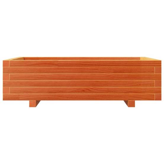 Maison Chic - Jardinière | Pot de fleurs | Cache-pot | Bac à fleurs cire marron 90x60x26,5 cm bois de pin massif - Image 5