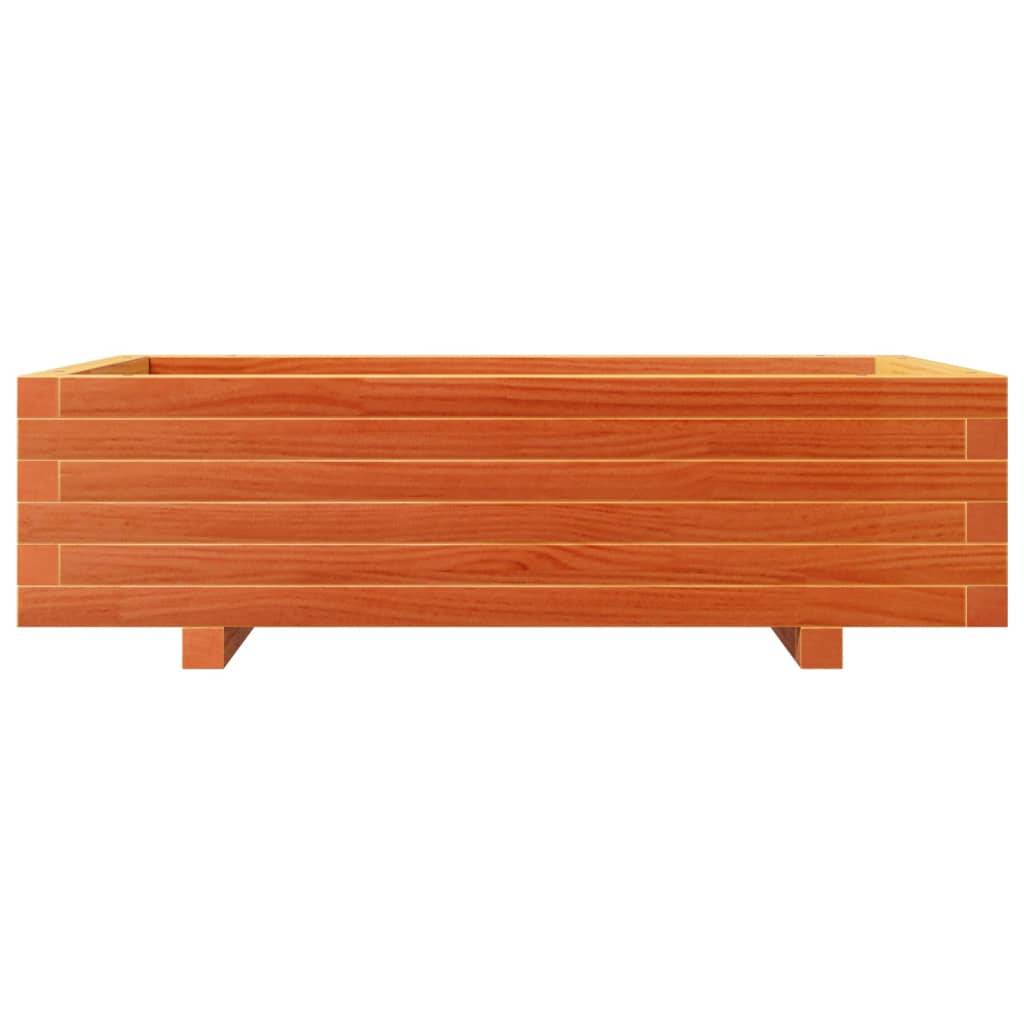 Maison Chic - Jardinière | Pot de fleurs | Cache-pot | Bac à fleurs cire marron 90x60x26,5 cm bois de pin massif - Image 5