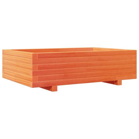 Maison Chic - Jardinière | Pot de fleurs | Cache-pot | Bac à fleurs cire marron 90x60x26,5 cm bois de pin massif - Image 1