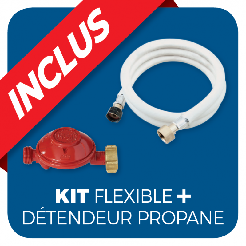 Favex - Chauffage extérieur gaz 13 kW pyramide Silver avec housse de protection - Favex - Image 4
