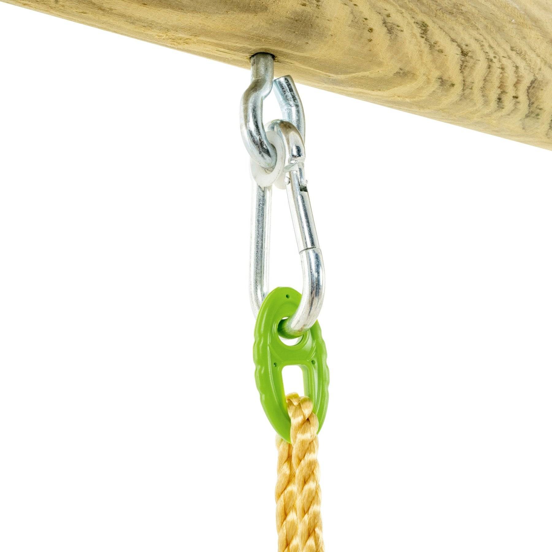 Tp Toys - Portique 2 balançoires avec échelle corde - bois PEFC™ - H224 cm - BALANDIER - Image 6