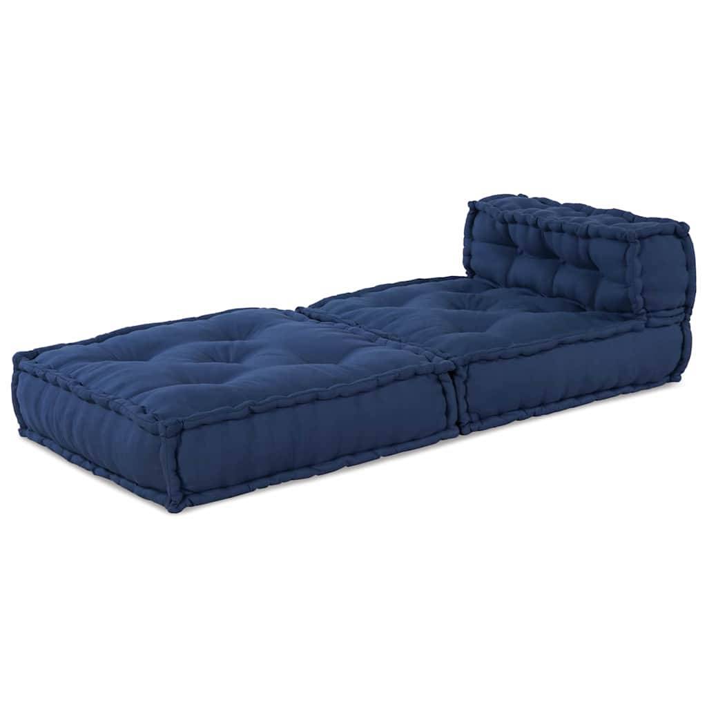 Canapé modulaire tissu indigo 70 x 70 x 56 cm, poids:12.35kg - PANGIVO - Image 4