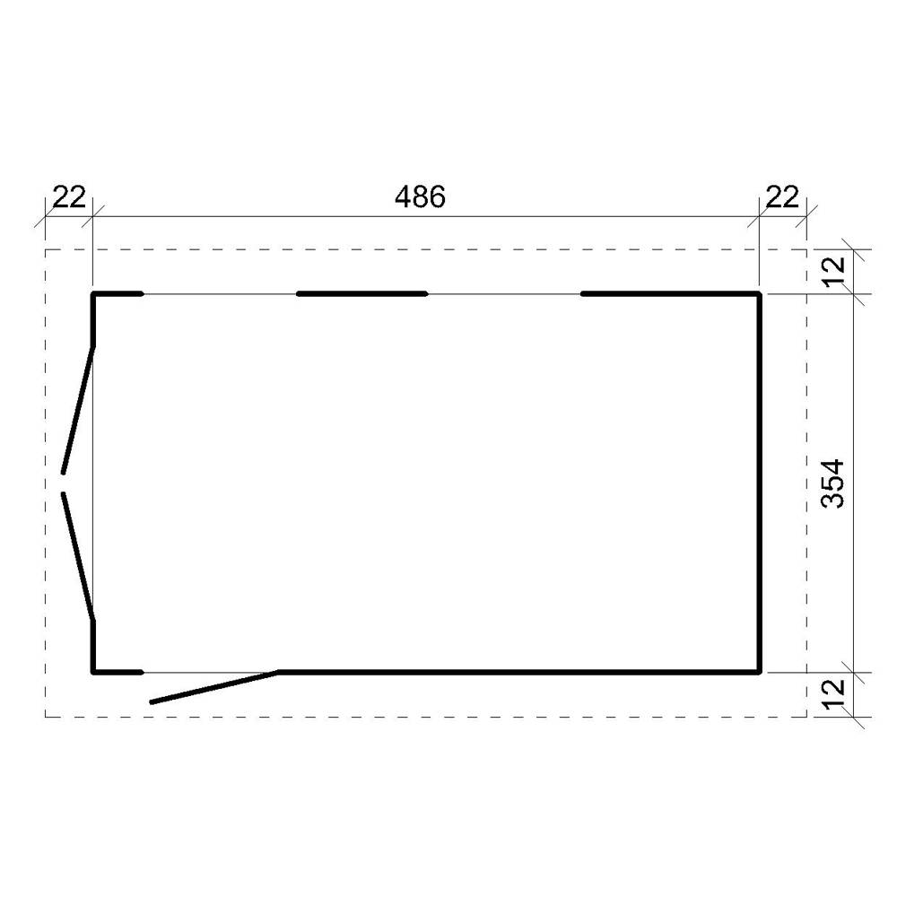 Timbela - Garage Qualité Premium 17 m² / L378xl530 cm- garage pour auto, moto, vélos, machines de jardinage - Abri de jardin - Timbela M991B - Image 7