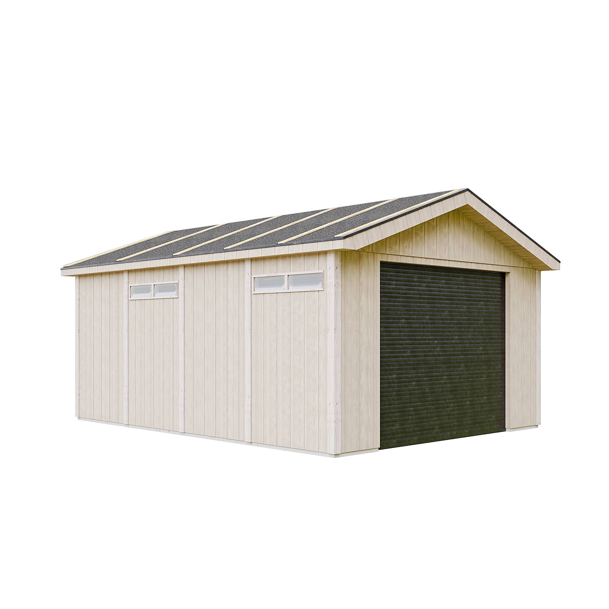 Timbela - Garage Qualité Premium 17 m² / L378xl530 cm- garage pour auto, moto, vélos, machines de jardinage - Abri de jardin - Timbela M991B - Image 2