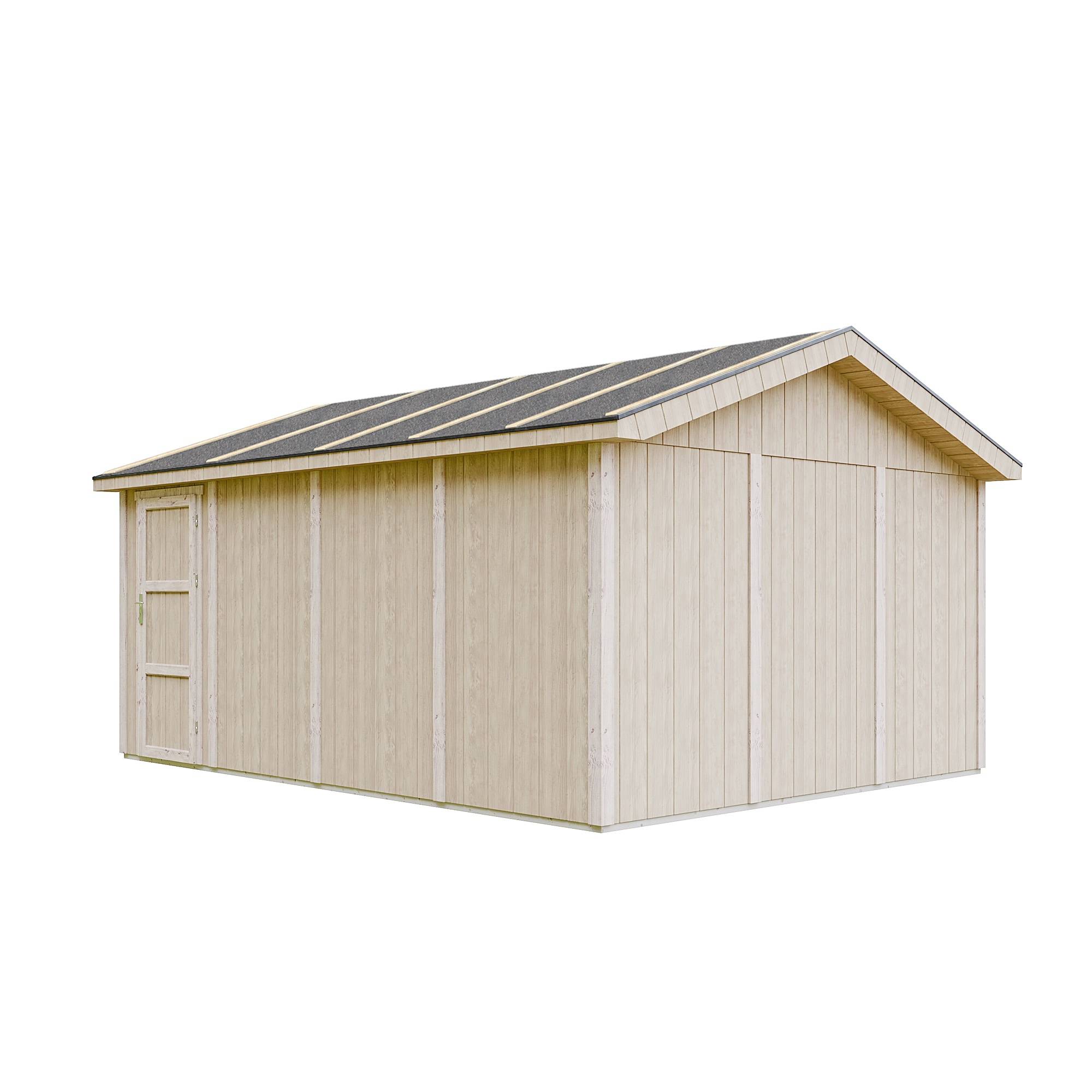 Timbela - Garage Qualité Premium 17 m² / L378xl530 cm- garage pour auto, moto, vélos, machines de jardinage - Abri de jardin - Timbela M991B - Image 3