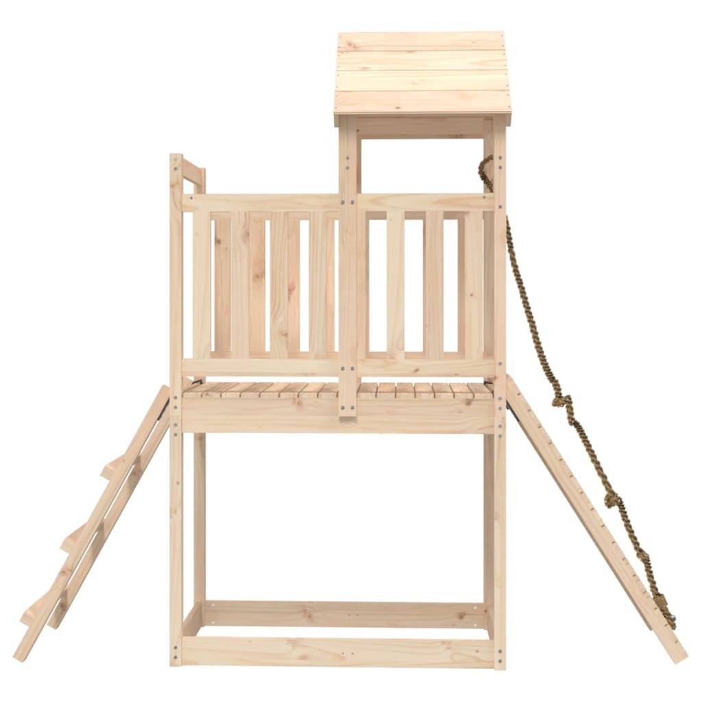 Helloshop26 - Maisonnette de jeu avec mur d'escalade 229 x 64 x 214 cm bois massif de pin - Image 4