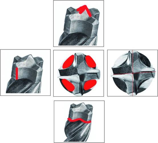 Bosch - Foret béton SDS Plus diamètre 10 x 215 mm longueur utile 150 mm - multitaillants 7X - BOSCH - 2608576141 - Image 3