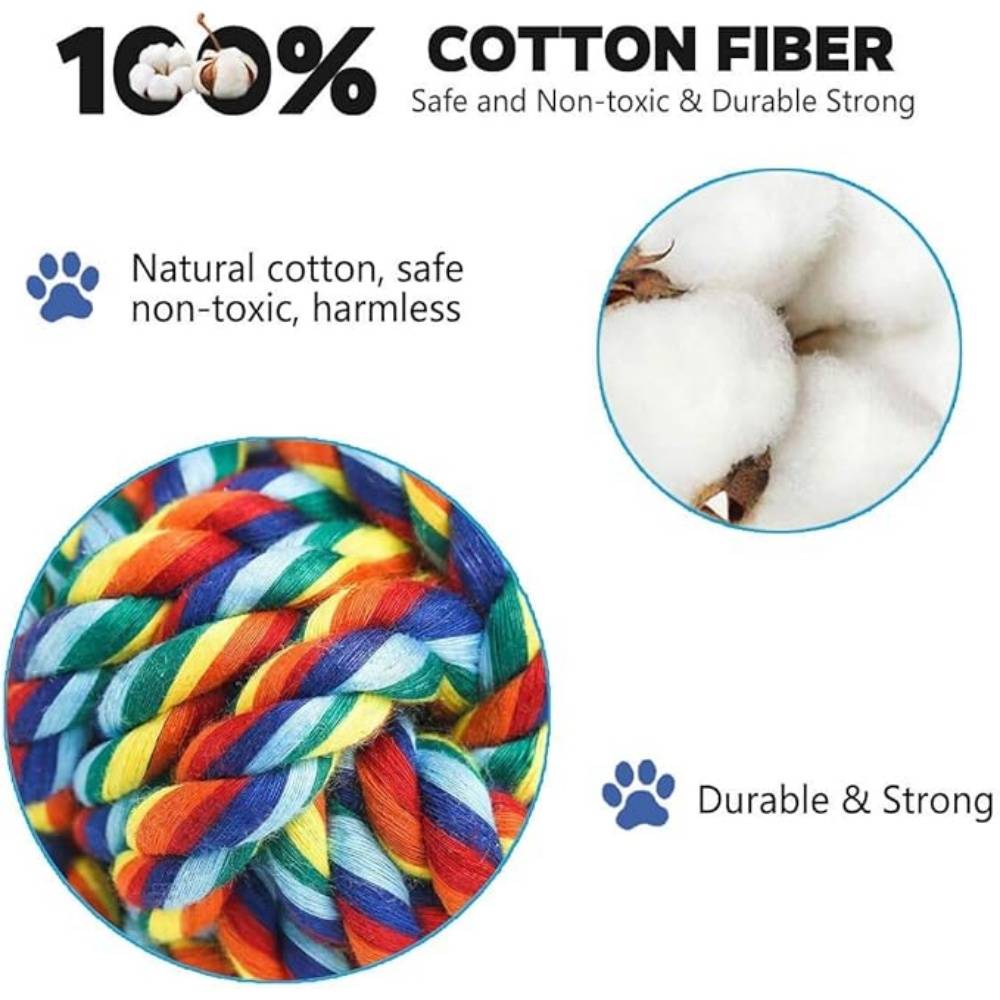 DtopbuyAge - 4 Pièces Jouets Interactifs Corde Pour Petits/Moyens Chiens - Image 2