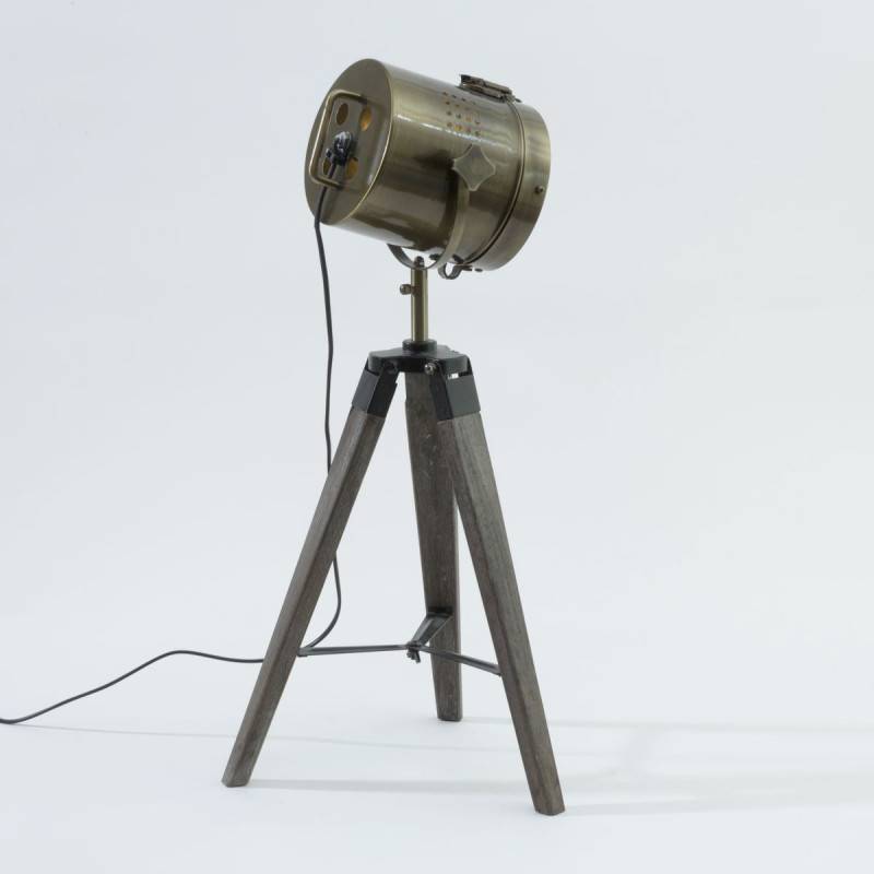 Lampe projecteur métal/bois Ebor Atmosphera - Image 2