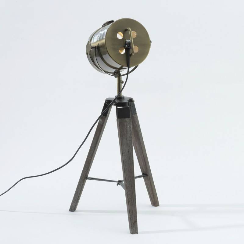 Lampe projecteur métal/bois Ebor Atmosphera - Image 3
