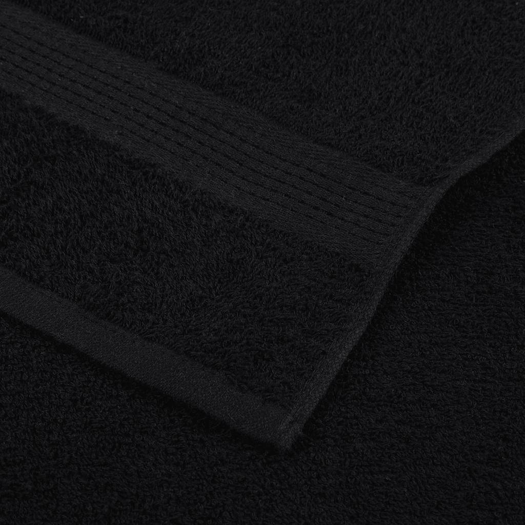 Serviettes de douche FROGN 10 pcs noir 70x140 cm 360 g/m² Maison Chic - Image 6