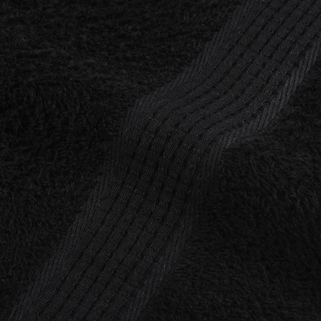 Serviettes de douche FROGN 10 pcs noir 70x140 cm 360 g/m² Maison Chic - Image 7