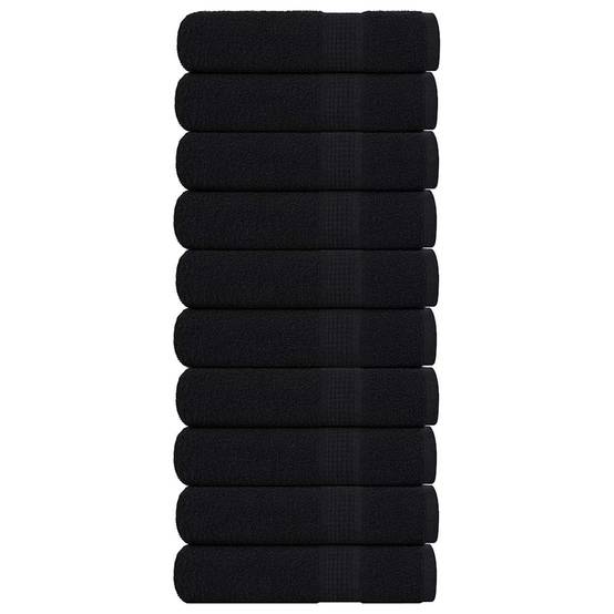 Serviettes de douche FROGN 10 pcs noir 70x140 cm 360 g/m² Maison Chic - Image 2