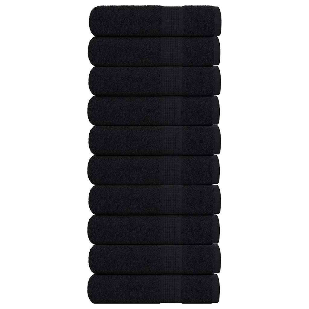 Serviettes de douche FROGN 10 pcs noir 70x140 cm 360 g/m² Maison Chic - Image 2