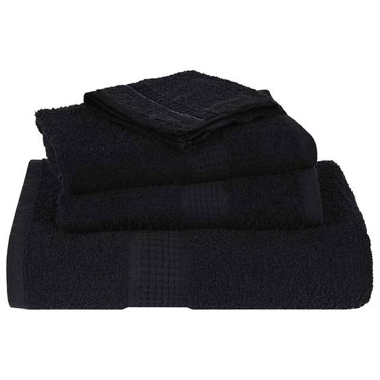 Serviettes de douche FROGN 10 pcs noir 70x140 cm 360 g/m² Maison Chic - Image 4