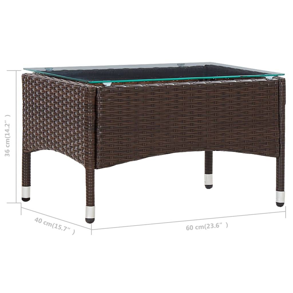 Vidaxl - Salon de jardin 4 pcs avec coussins Résine tressée Marron vidaXL 45811 - Image 3