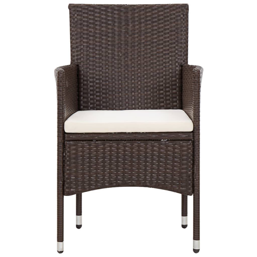 Vidaxl - Salon de jardin 4 pcs avec coussins Résine tressée Marron vidaXL 45811 - Image 8